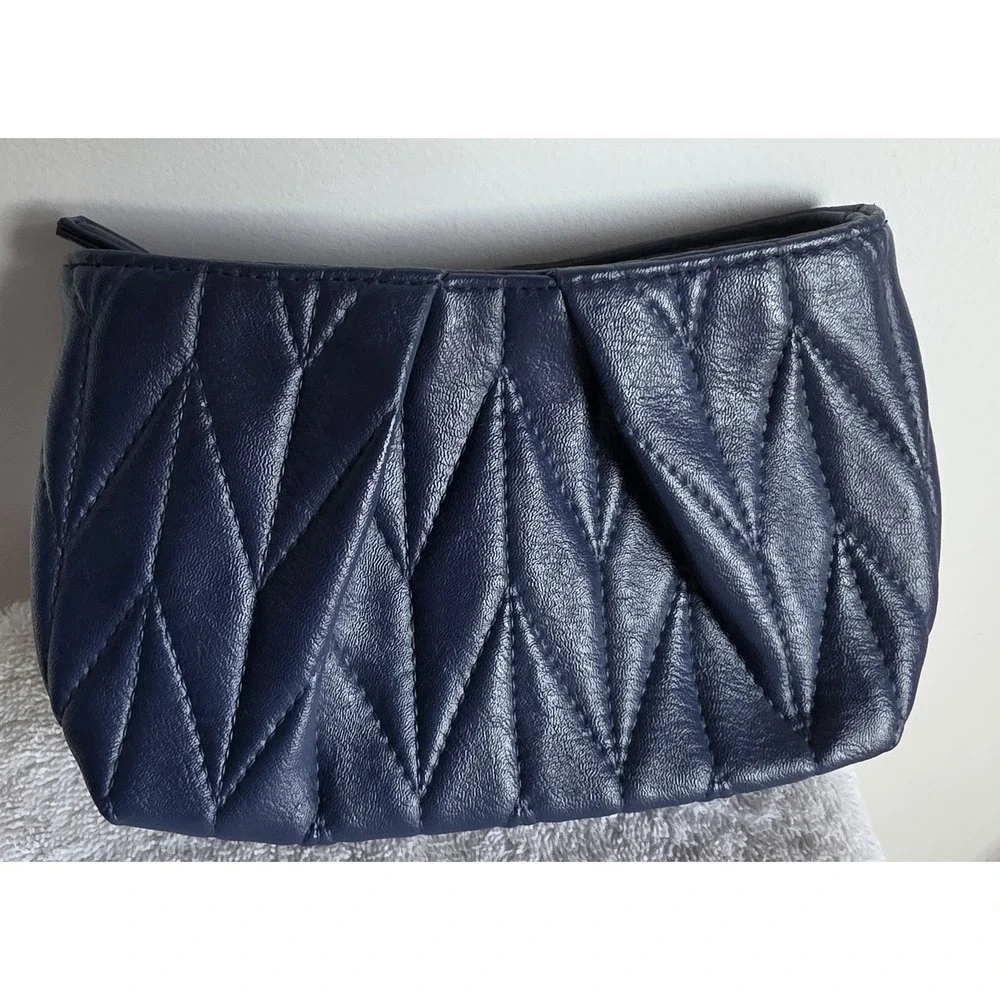Clé de Peau Beauté Navy Makeup Bag Pouch Cosmetic Case Organizer Travel